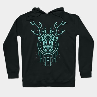 neon deer Hoodie